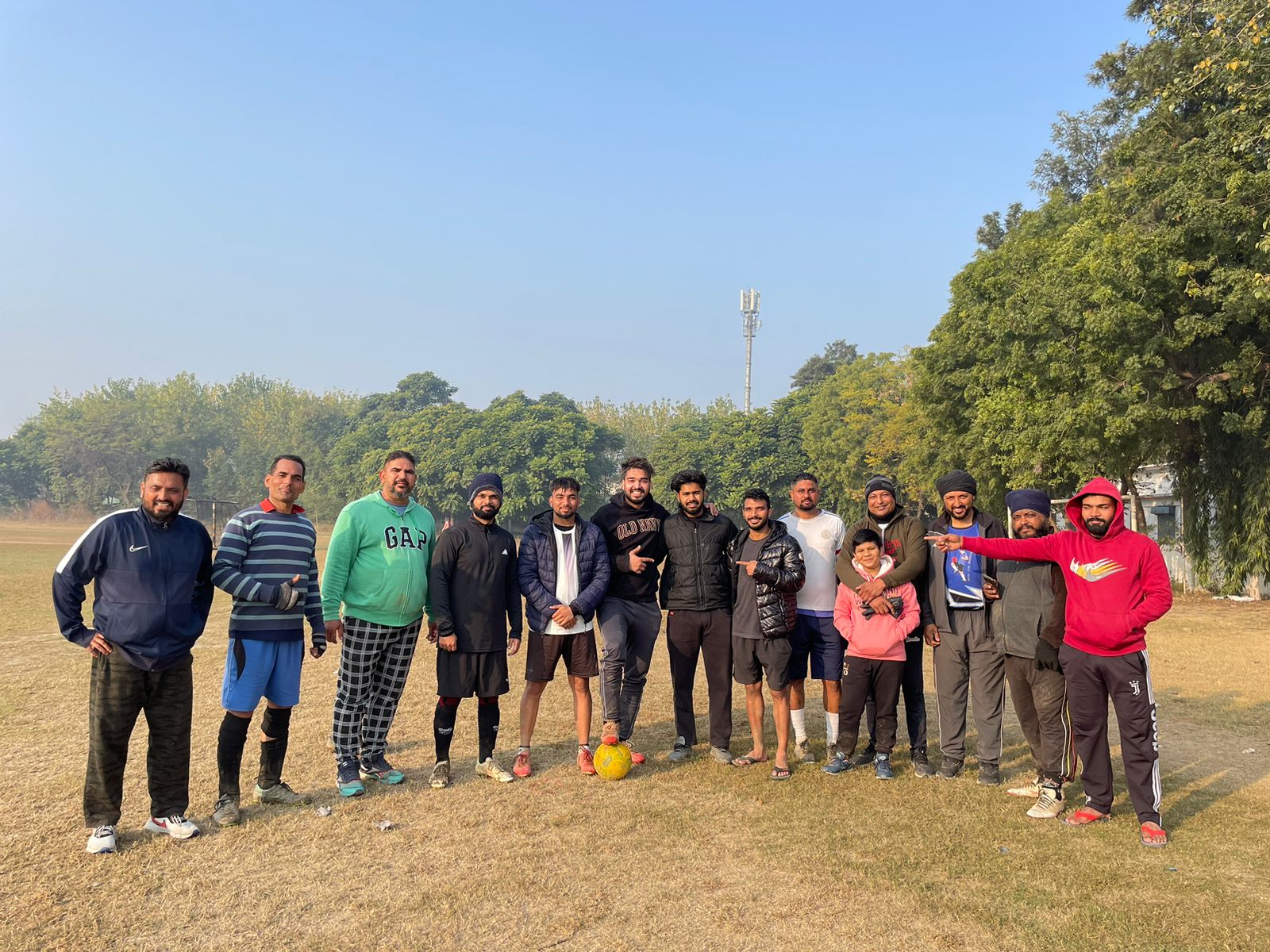 Tajman Taju, the star player of the daily morning football club, organized a football match in the joy of going to Canada.